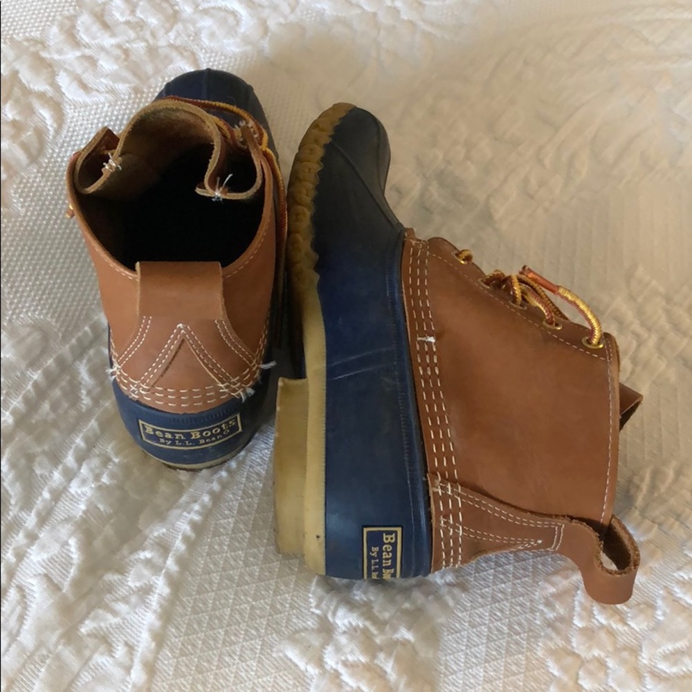 LL Bean Duck Boots Navy